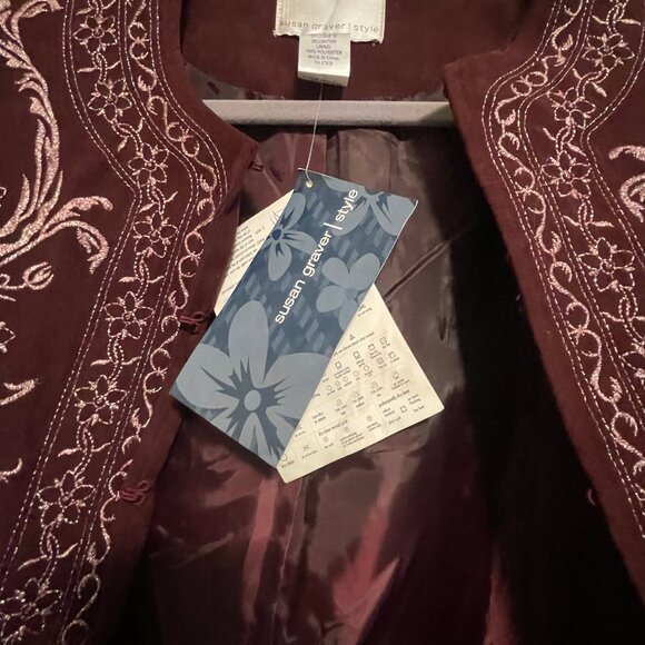 Susan Graver Style Two Piece Pants and Jacket - Picture 6 of 7